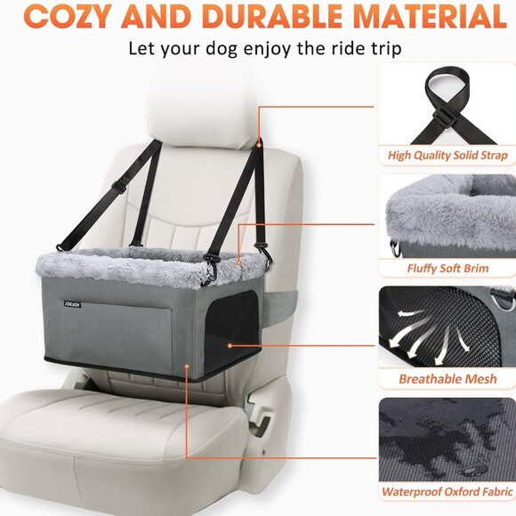 Deluxe Dog Booster Seat with Sturdy Metal Frame - Picture 3 of 8